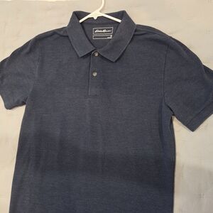 Eddie Bauer Men's Deep Slate Blue Polo Shirt